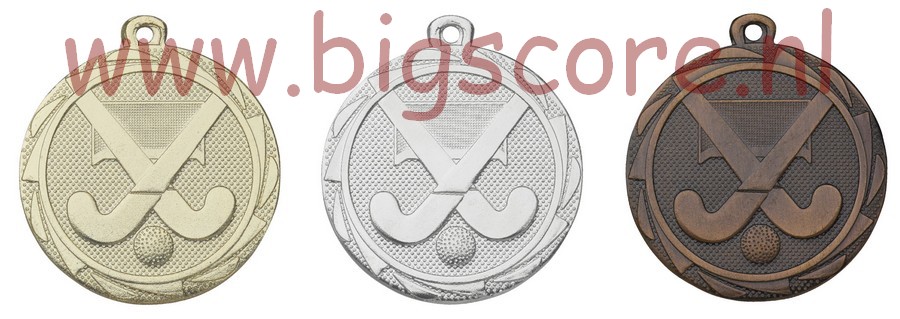 Hockey E3012 Medaille goud-zilver-brons Compleet LAATSTE Serie OP=OP!!